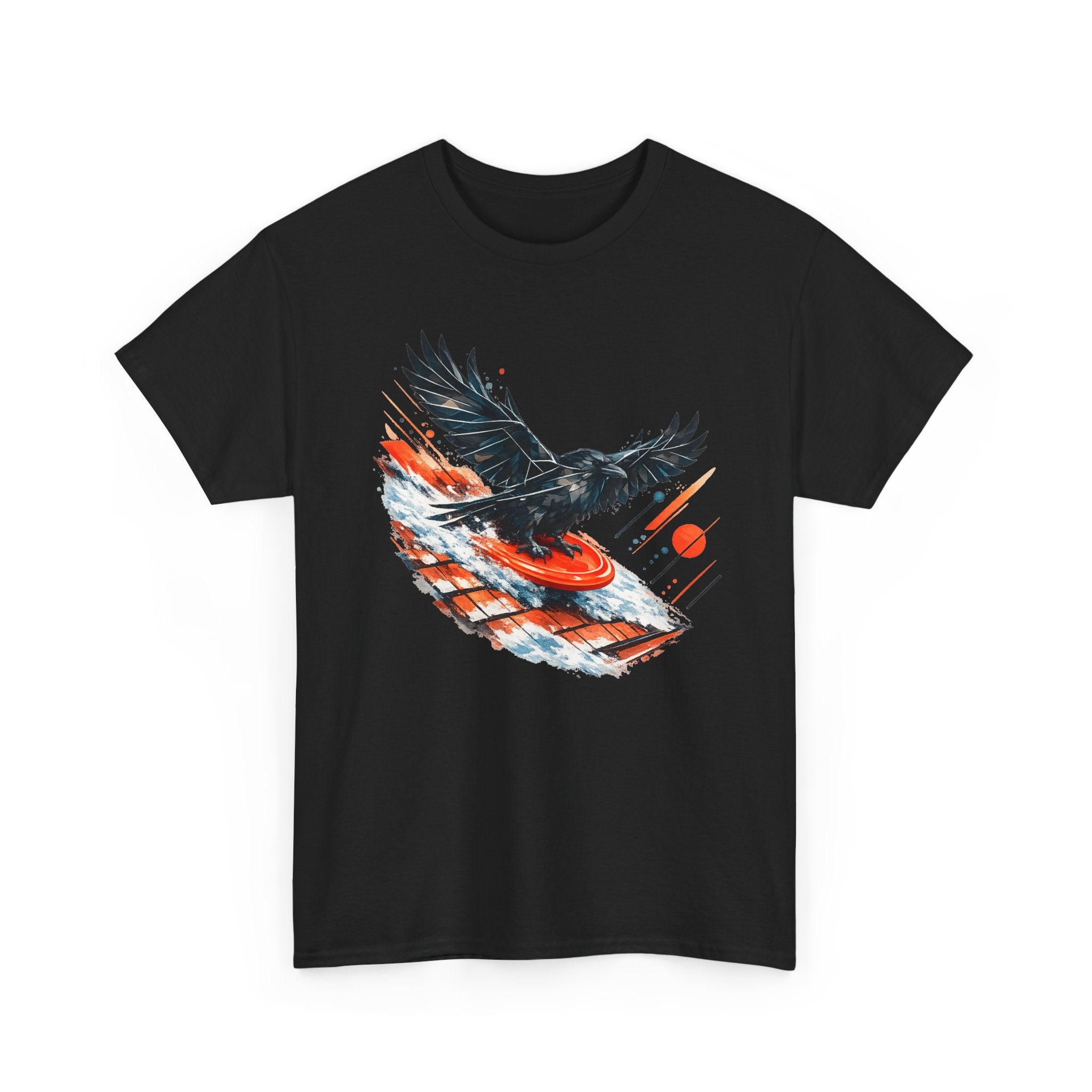 Sledding Raven — Oversized T-Shirt