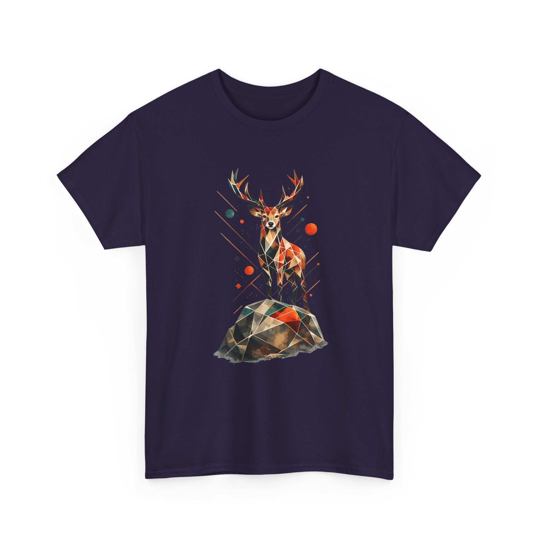 Geometric Stag — Regular Fit T-Shirt