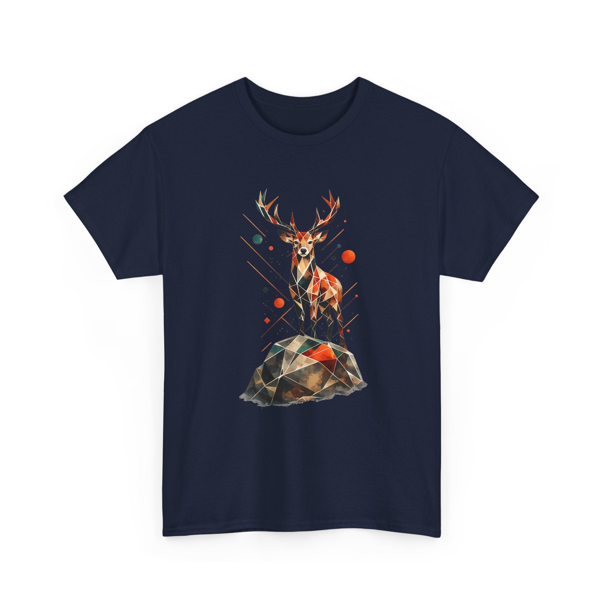 Geometric Stag — Regular Fit T-Shirt