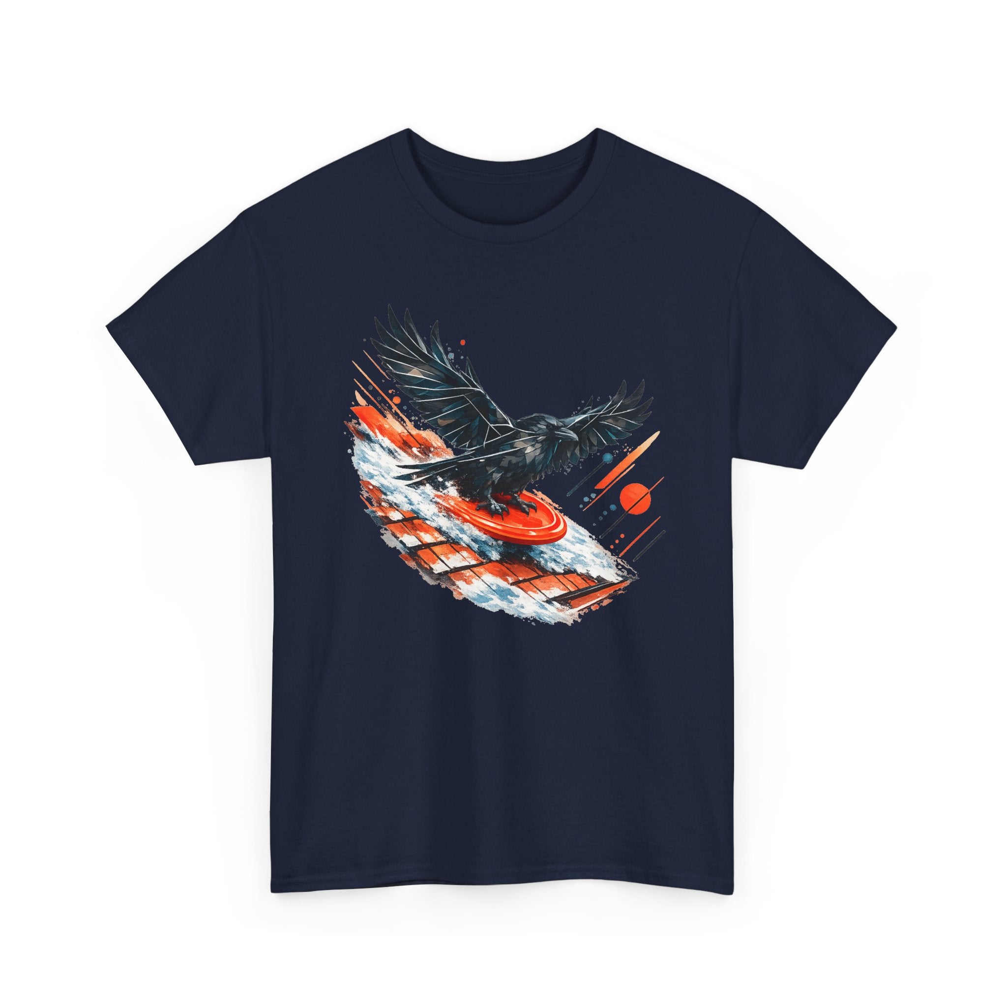 Sledding Raven — Oversized T-Shirt