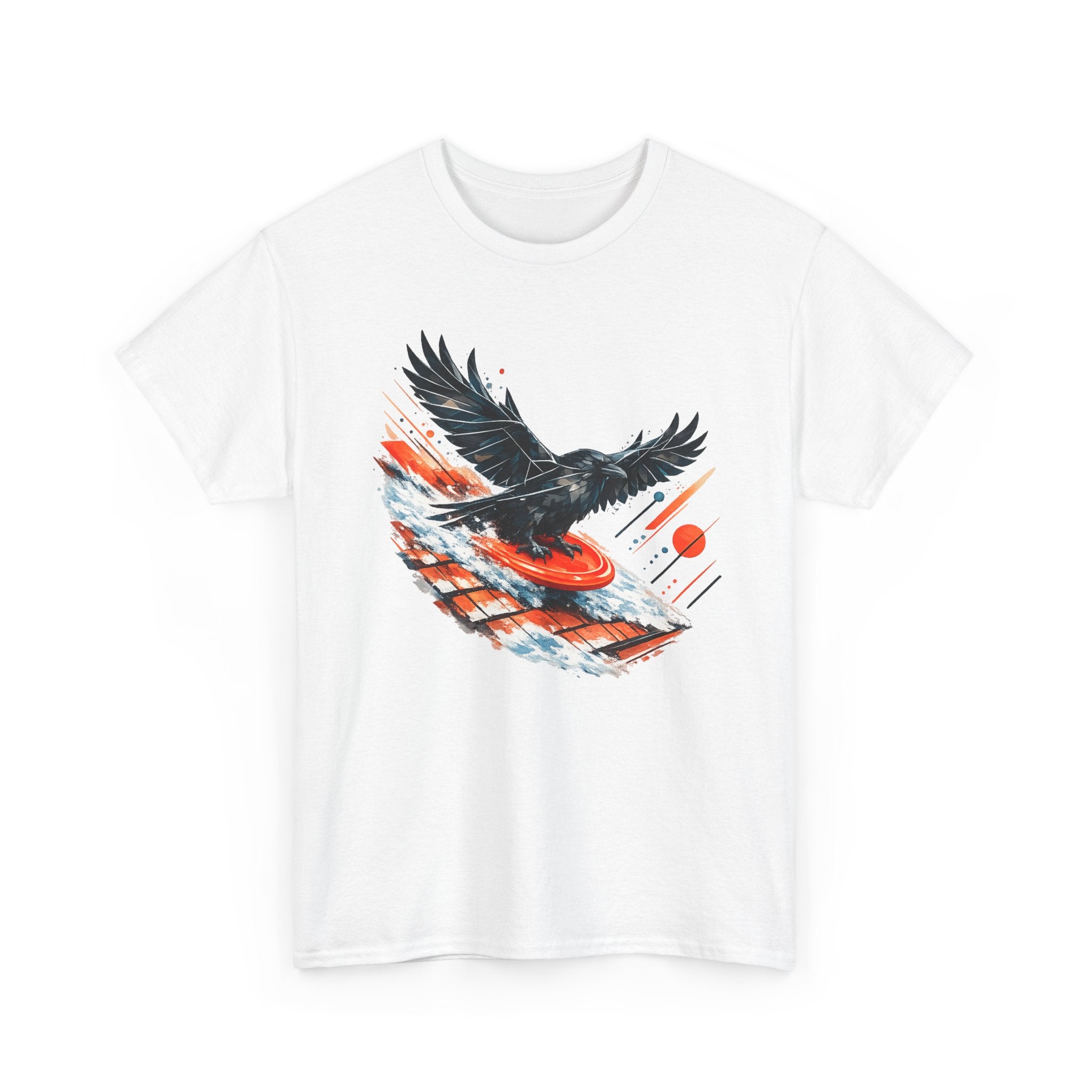 Sledding Raven — Oversized T-Shirt