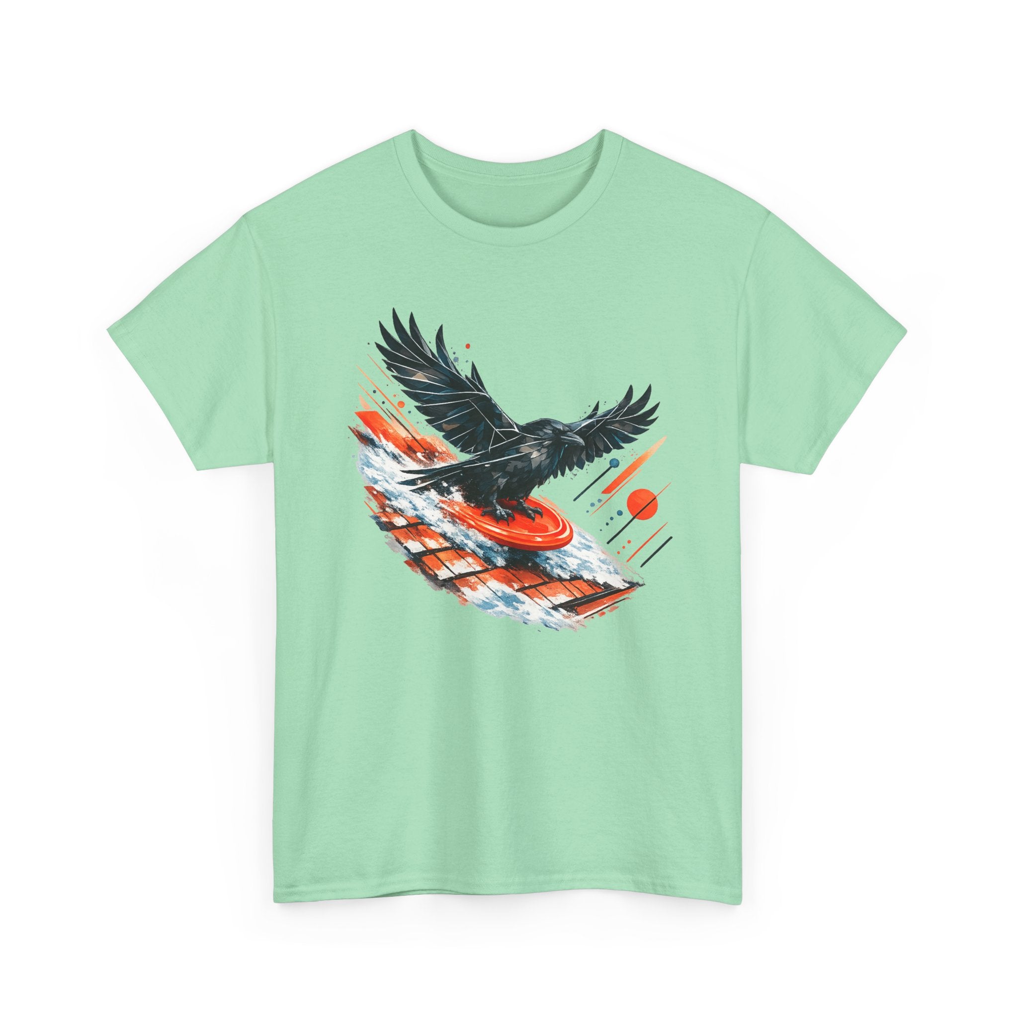 Sledding Raven — Oversized T-Shirt