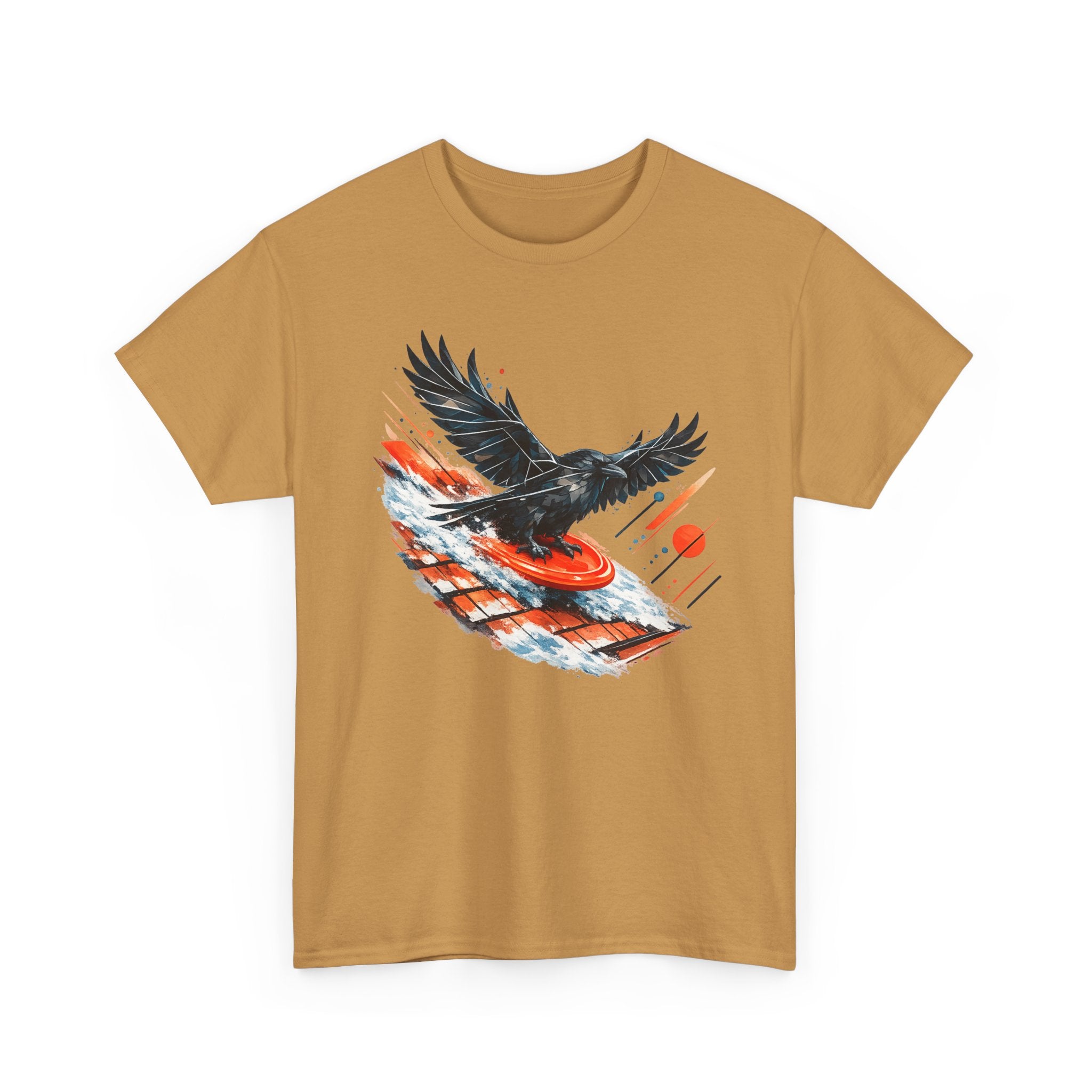 Sledding Raven — Oversized T-Shirt