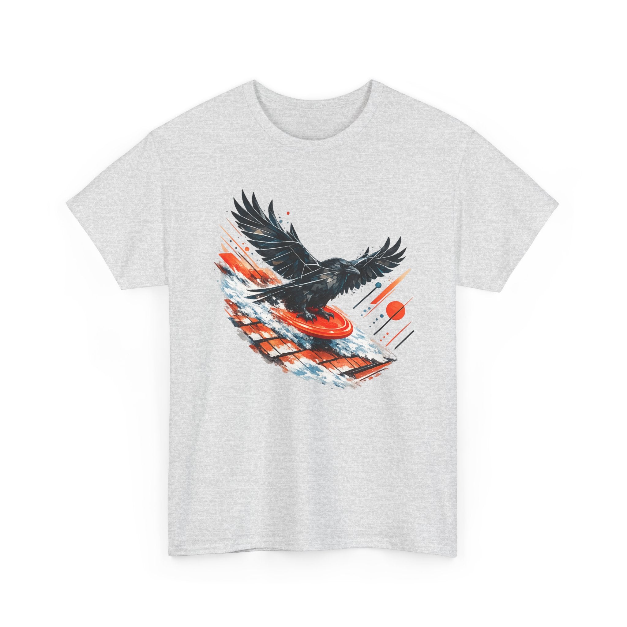 Sledding Raven — Oversized T-Shirt