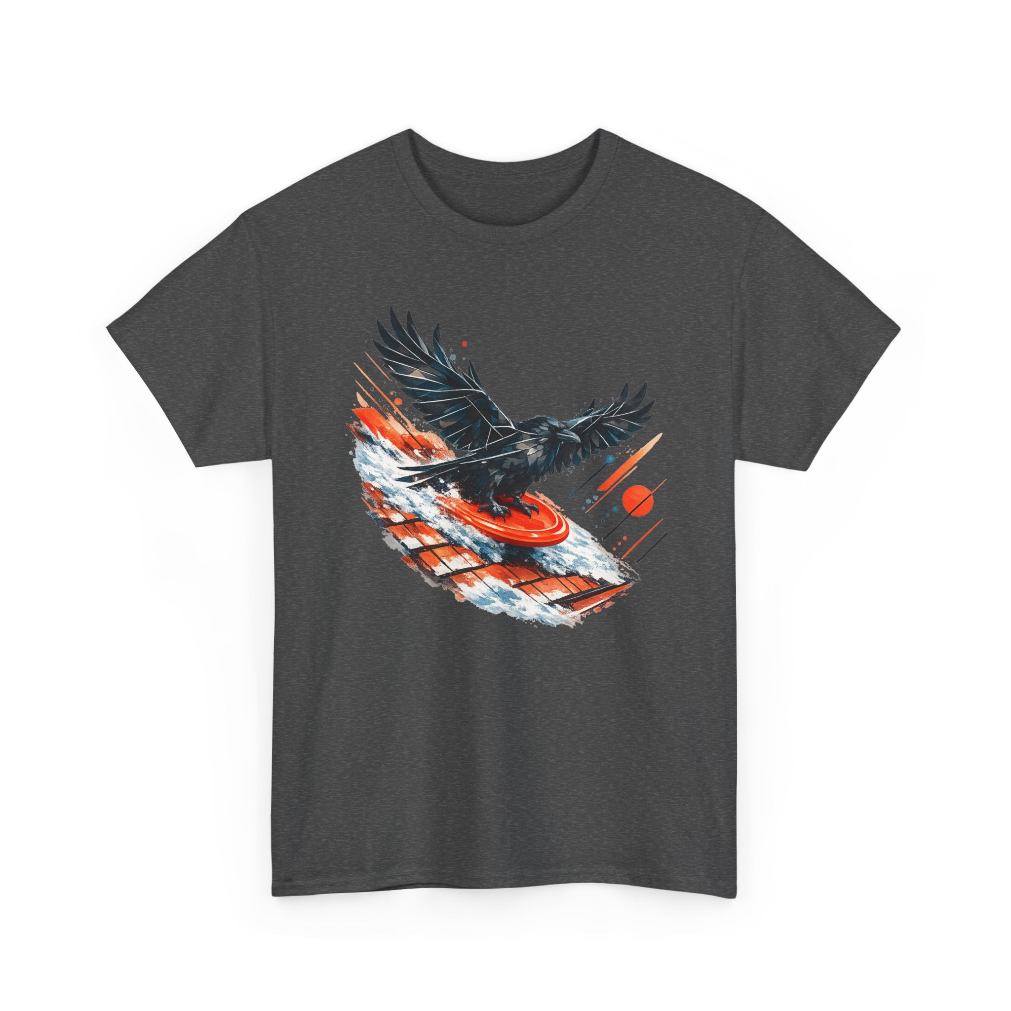 Sledding Raven — Oversized T-Shirt